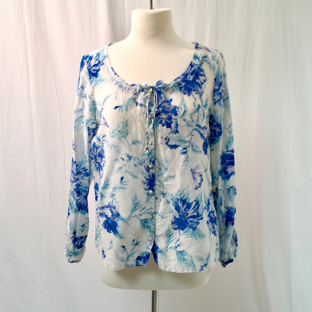 Talbots Blue Floral